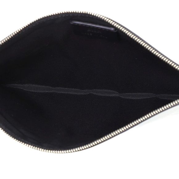 Christian Dior Homme Zip Pouch Printed Leather Black, Print - Picture 5 of 6